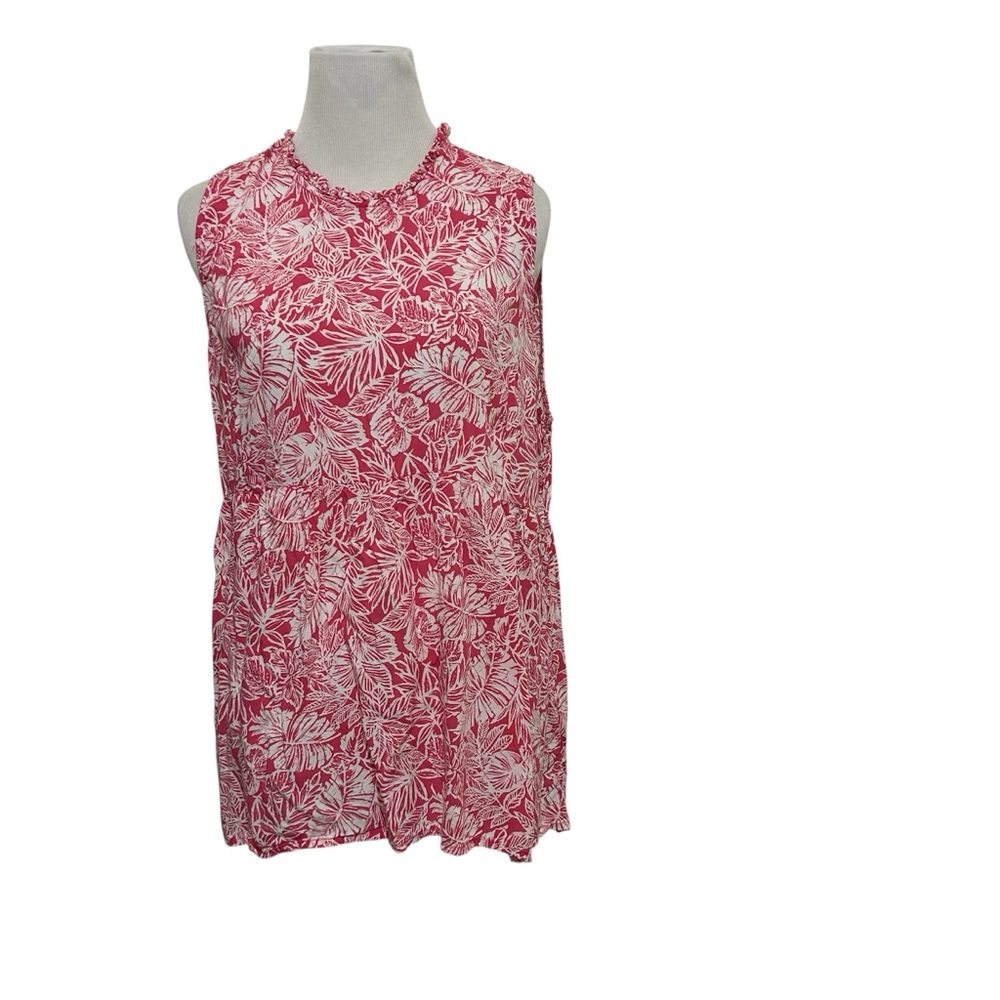 Rachel Zoe large floral sleeveless blouse